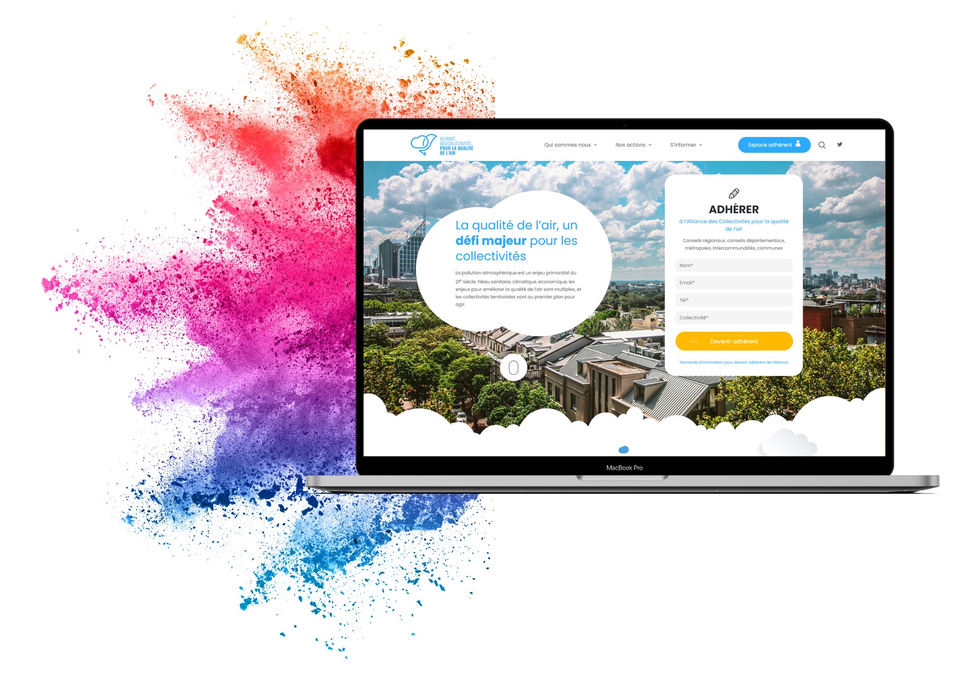 alliance qualité de l'air web design